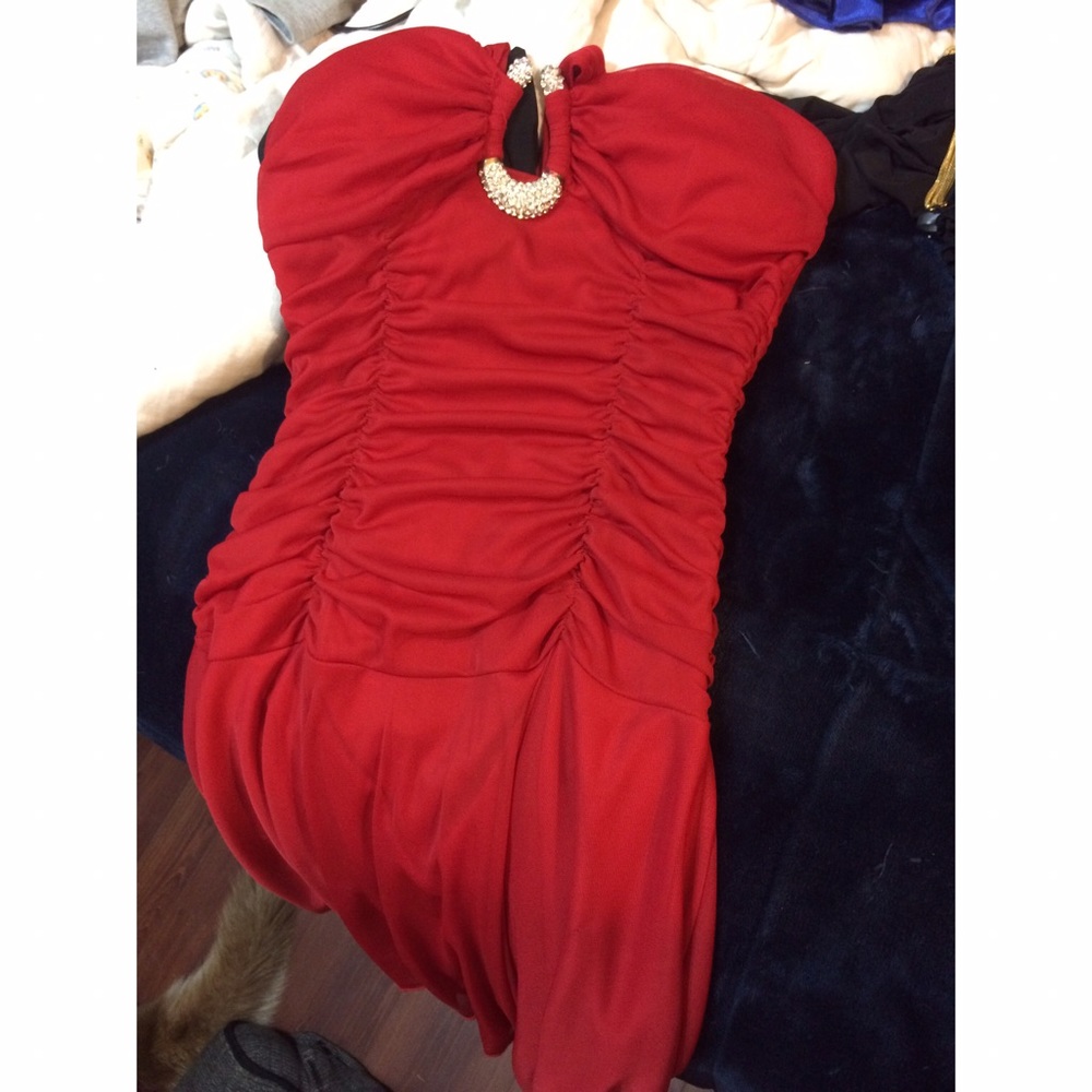 Short Red Homecoming Dress