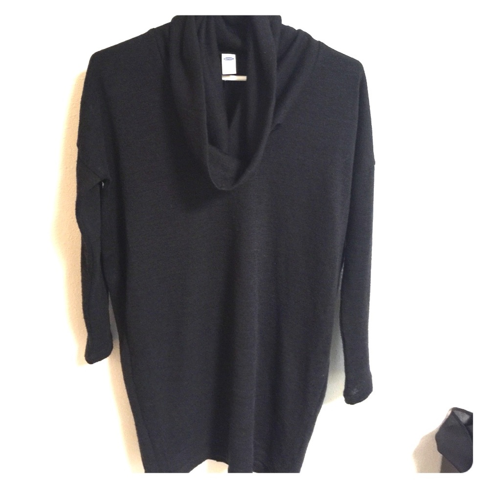 Cowl-neck sweater/dress