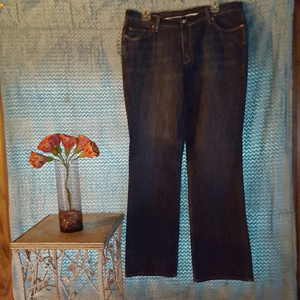 Jordache Boot Cut Medium Wash Jeans SZ 16 Tall