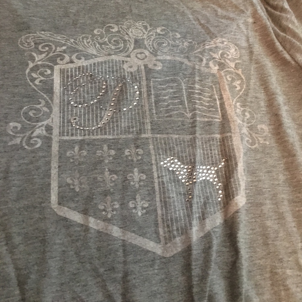 Grey bling VS PINK tee