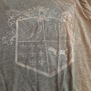 Grey bling VS PINK tee