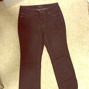 White House black market contour black jeans