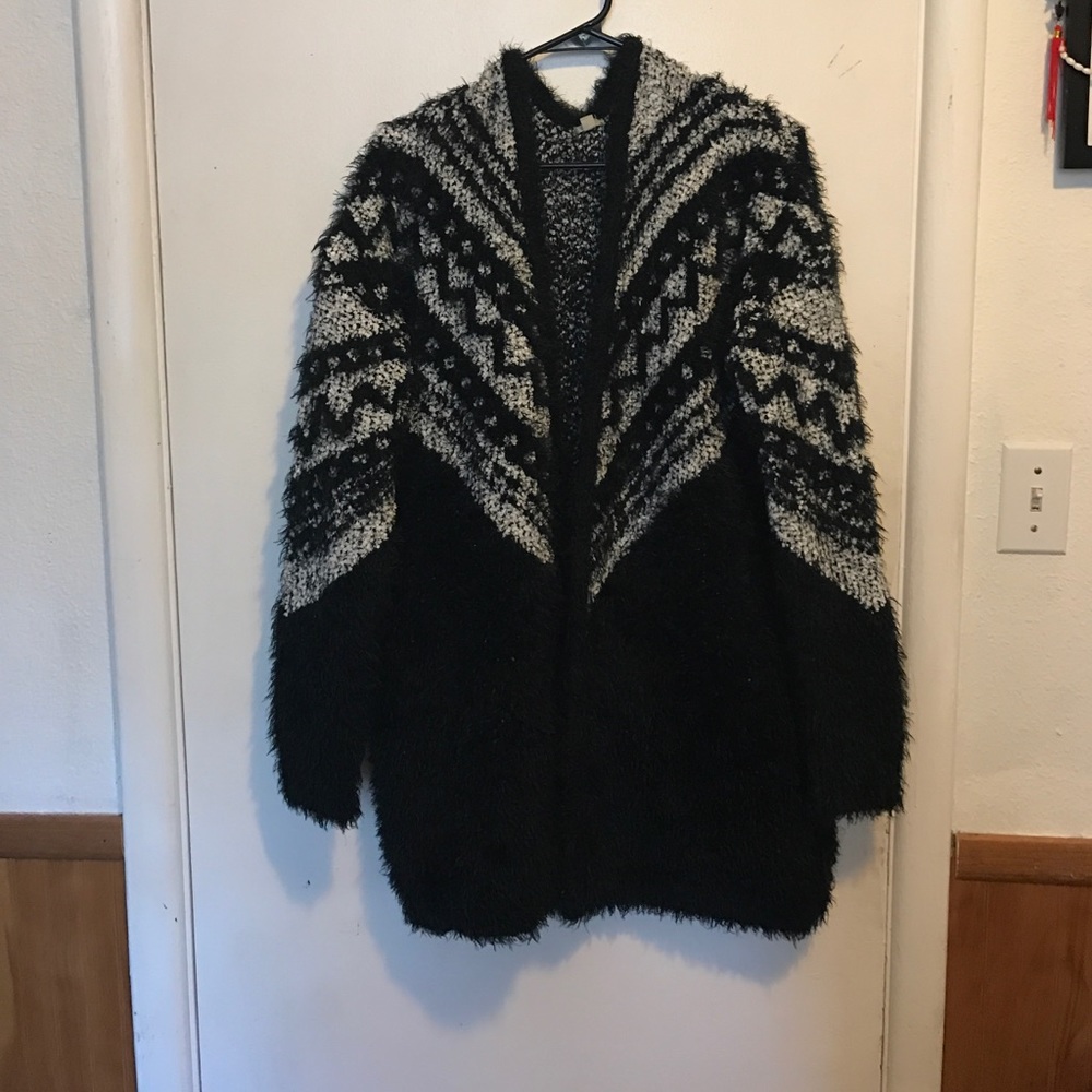 Cunky fuzzy Cardigan