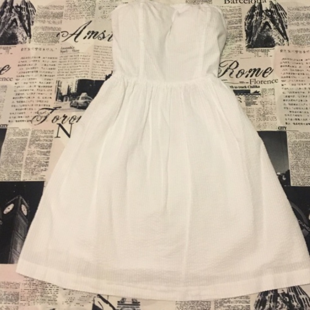 White seersucker sundress