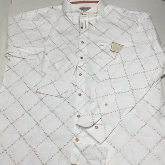 ROAD Apparel-Embroidered M8 Jacquard Mens Shirt - Picture 2 of 6