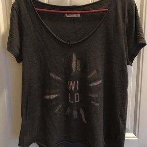 Dark grey simple shirt from Hollister