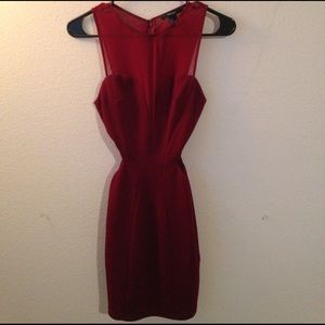 Forever 21 maroon party dress