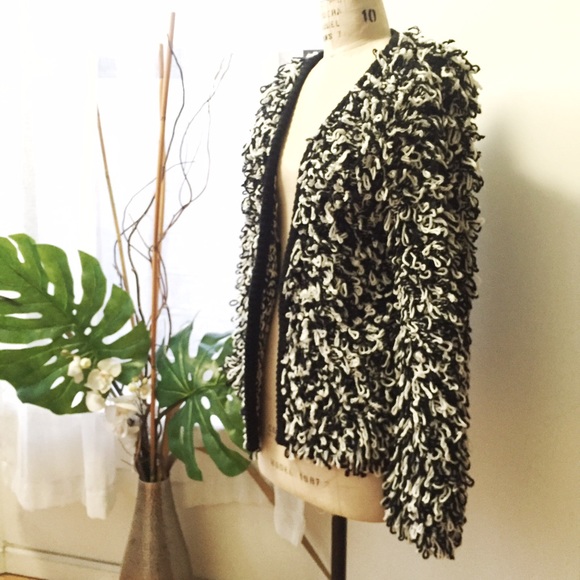 Sweaters - Glamorous Black and White Oversized Cardigan Sweaters - Glamorous Black and White Oversized Cardigan