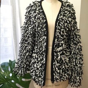 Sweaters - Glamorous Black and White Oversized Cardigan Sweaters - Glamorous Black and White Oversized Cardigan