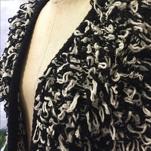 Sweaters - Glamorous Black and White Oversized Cardigan Sweaters - Glamorous Black and White Oversized Cardigan