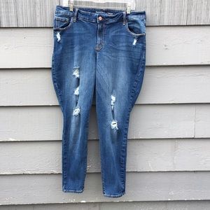 Old Navy Rock Star Mid Rise Skinny Jeans plus size