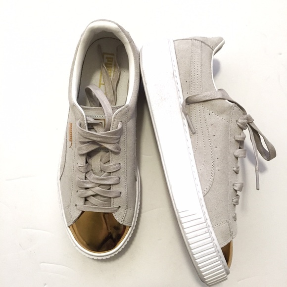 Puma Shoes - Gold Toe Puma Creepers Puma Shoes - Gold Toe Puma Creepers