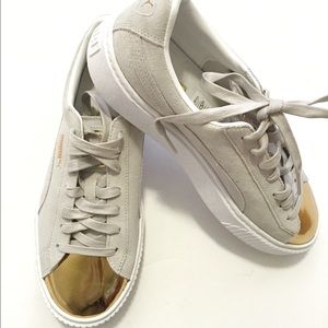 Puma Shoes - Gold Toe Puma Creepers Puma Shoes - Gold Toe Puma Creepers