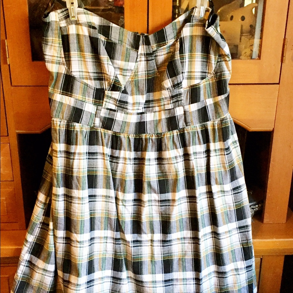 Strapless Plaid Torrid Dress, Size 20