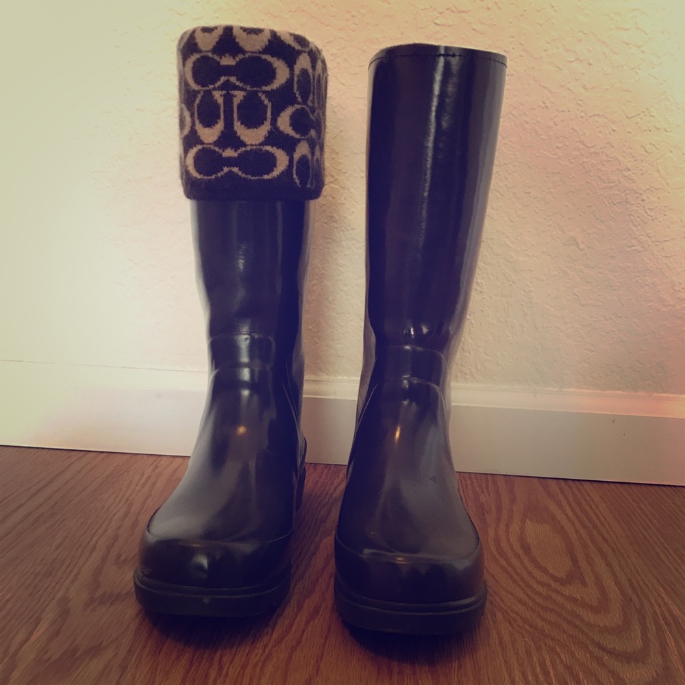 COACH rain boots