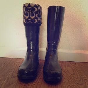 COACH rain boots