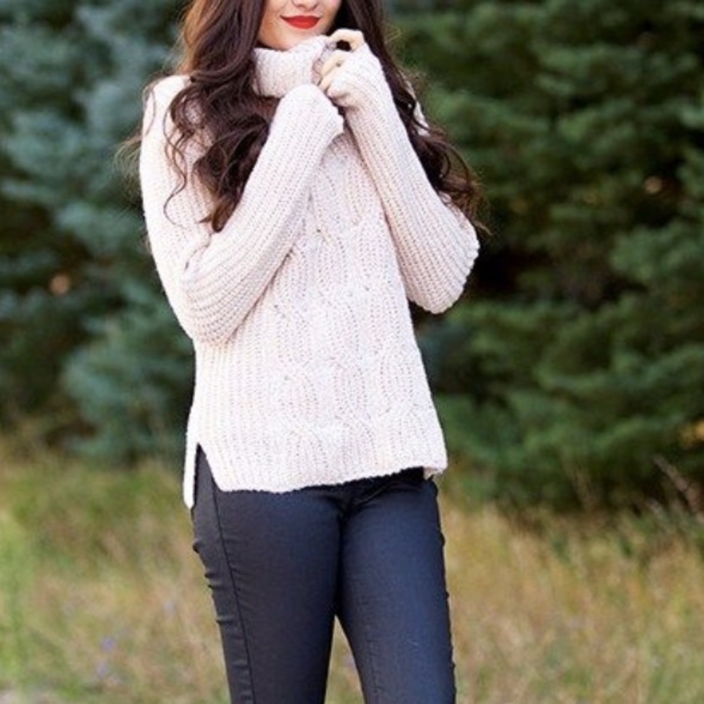Old Navy Cable-Front Turtleneck Sweater