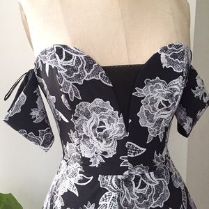 Stylestalker Dresses - Style Stalker off the shoulder Skater Dress Stylestalker Dresses - Style Stalker off the shoulder Skater Dress