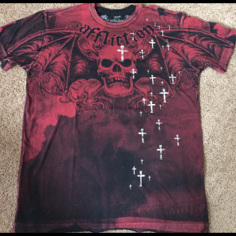 Affliction brand men's tshirt - size large