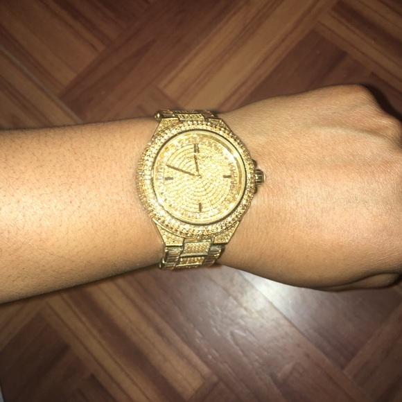 Gold michael kors Camille glitz watch