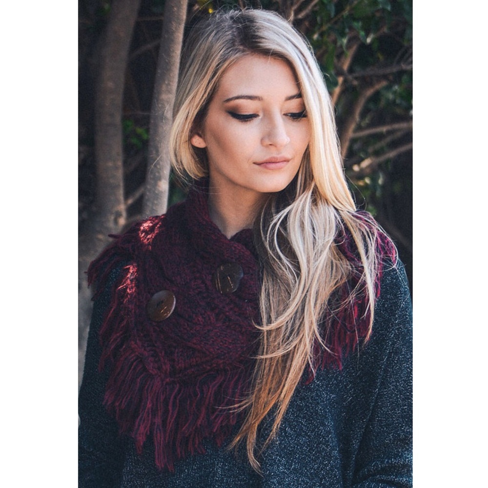 Heather Fringe Scarf
