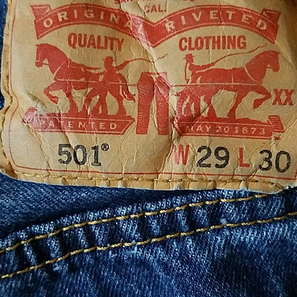 Levi's 501 Buttonfly Jeans~Vintage - Picture 5 of 5