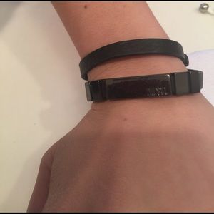 Diesel wrap around leather bracelet