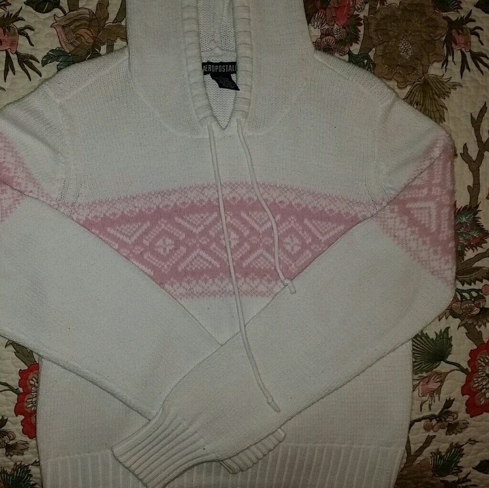 Aeropostle ANGORA Hooded Sweater Large Hood