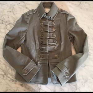 Banana Republic grey military jacket- size 2