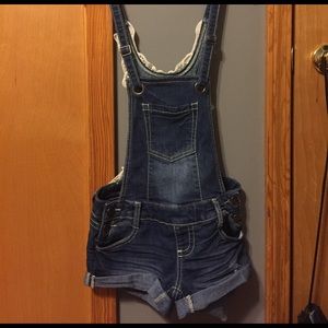 size 0 overall shorts