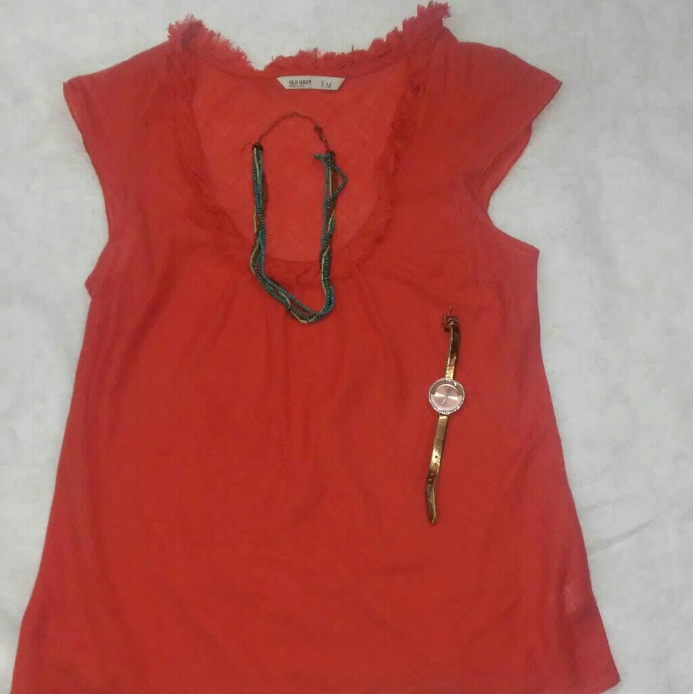 Orange old navy shirt