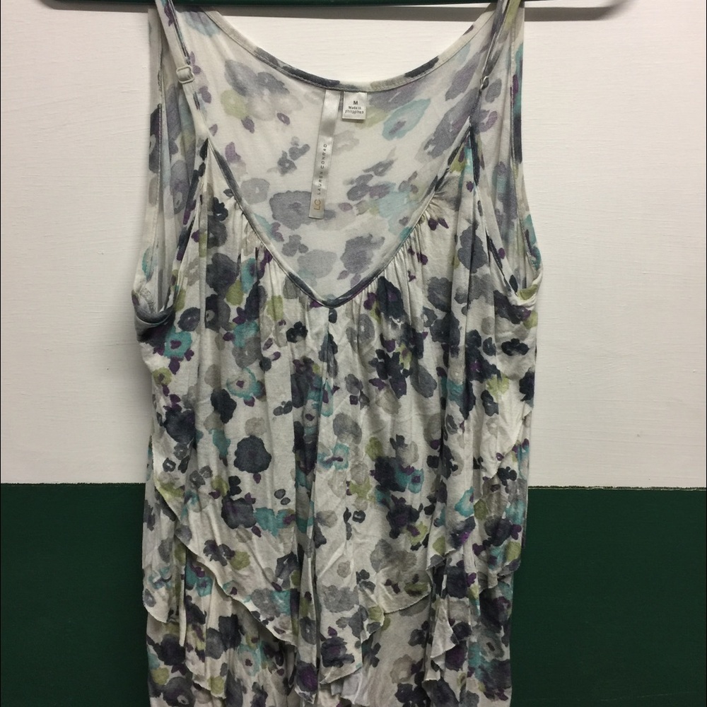 LC Lauren Conrad multi color tank top v-neck