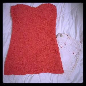 Charlotte Russe coral colored sleeveless top