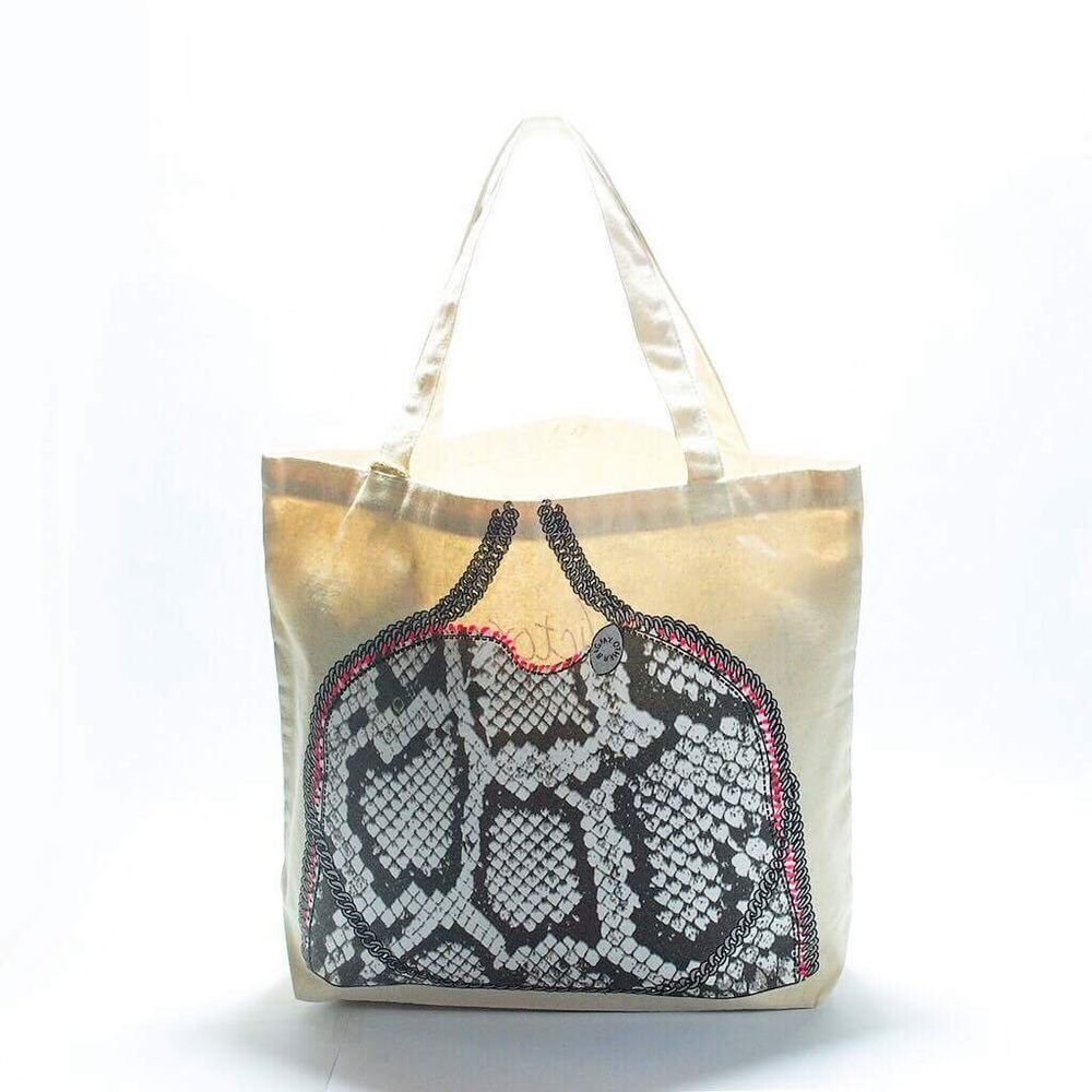 My Other Bag Black & Pink Victoria Canvas Tote