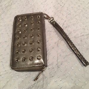 Metallic Studded iPhone Clutch/Wristlet