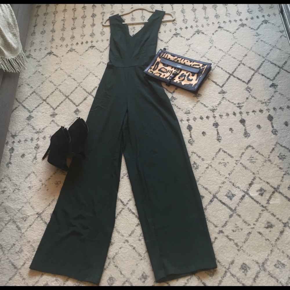 Sexy - Hunter Green Dress Jumpsuit