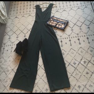 Sexy - Hunter Green Dress Jumpsuit