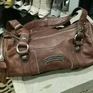 Wine Leather handbag