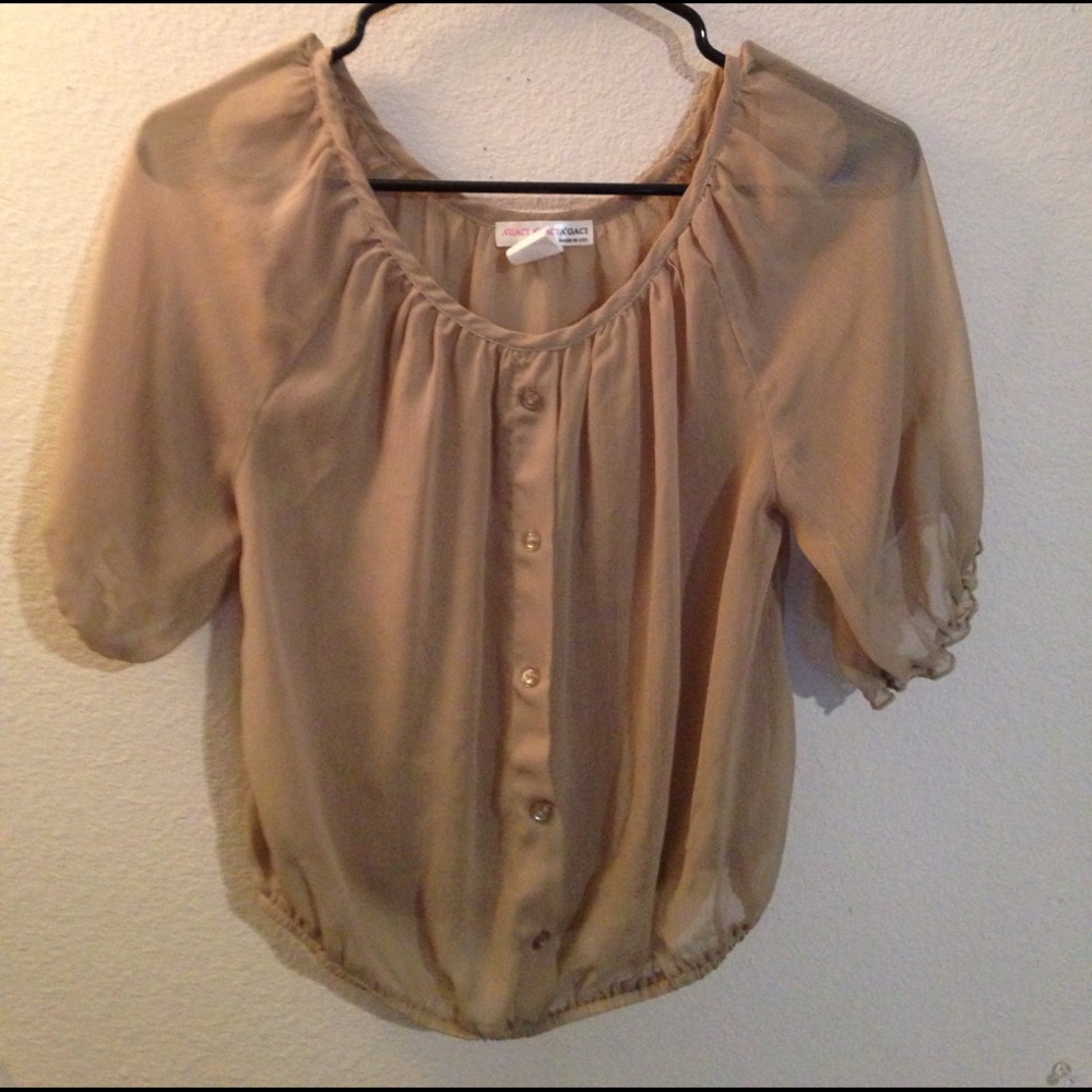 A'GACI sheer crop top