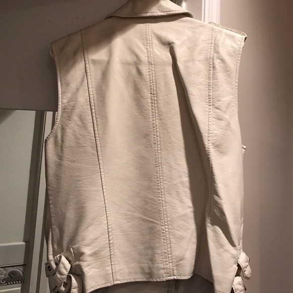 H&M faux leather moto style vest - Picture 2 of 3