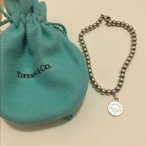 DISCOUNT!! Tiffany & co silver beaded bracelet