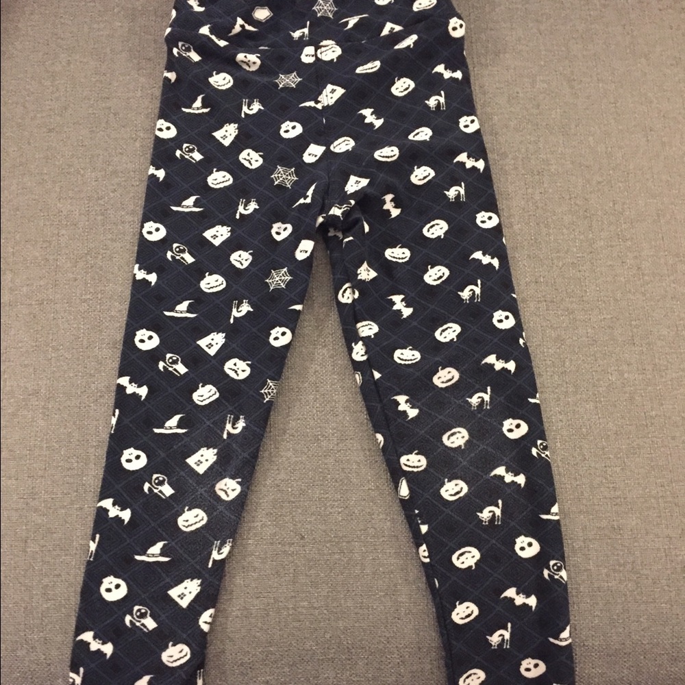 EUC Lularoe kids Halloween leggings a/m