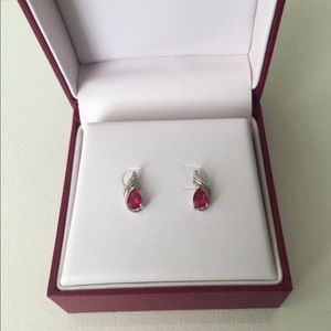 Pink Sapphire Earrings