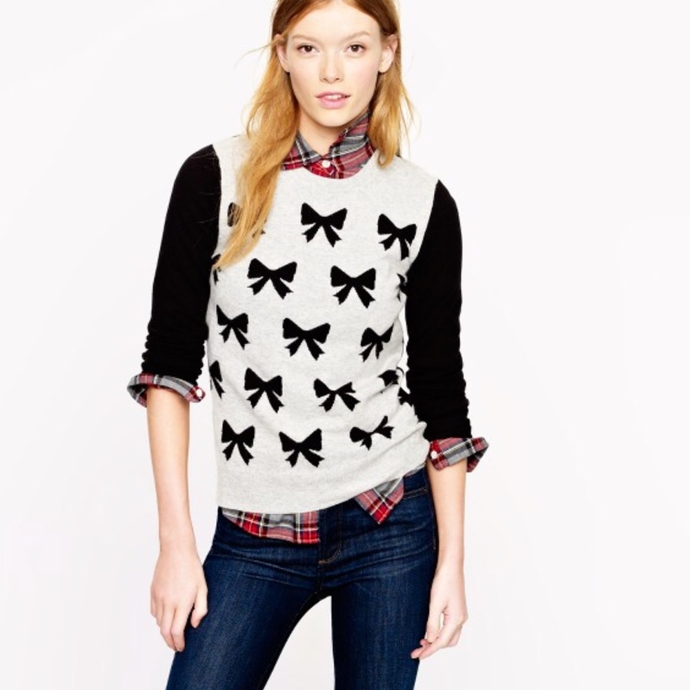 J.crew  factory bows sweater