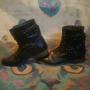 Slouchy Combat Boots
