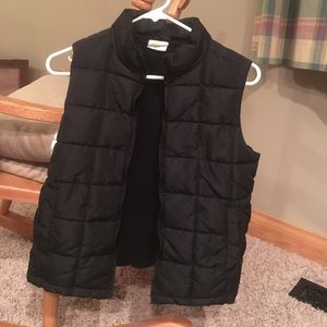 Boys Black Puffer Jacket Vest