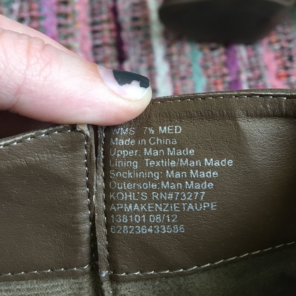 Taupe heel buckle boots - Picture 2 of 7