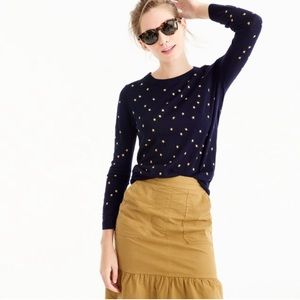 J. Crew Tippi sweater in embroidered stars