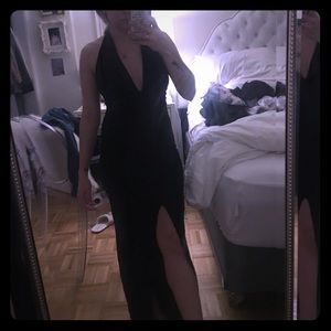 Asos black maxi dress