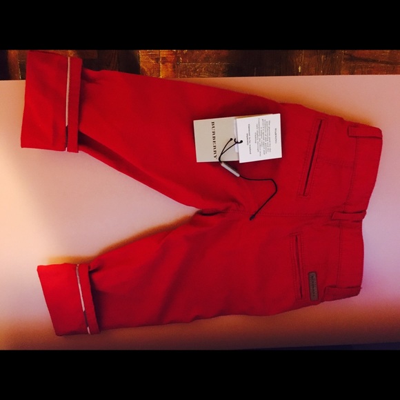 Burberry toddler red pants size 2y